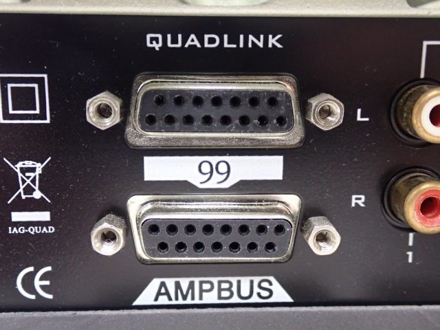QUAD クォード コントロール/プリアンプ 99 Pre Amplifier + パワーアンプ 99 Stereo Power Amplifier リモコン/説明書付き □ 6C99E-1_画像5