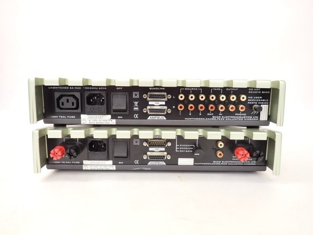 QUAD クォード コントロール/プリアンプ 99 Pre Amplifier + パワーアンプ 99 Stereo Power Amplifier リモコン/説明書付き □ 6C99E-1_画像4