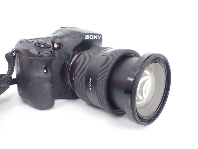 SONY SLT-A77VQ (α77+DT 16-50mm F2.8 SSM) ソニー デジタル一眼レフ レンズキット元箱付き ショット数4,103枚 △ 6C9D8-16_画像2