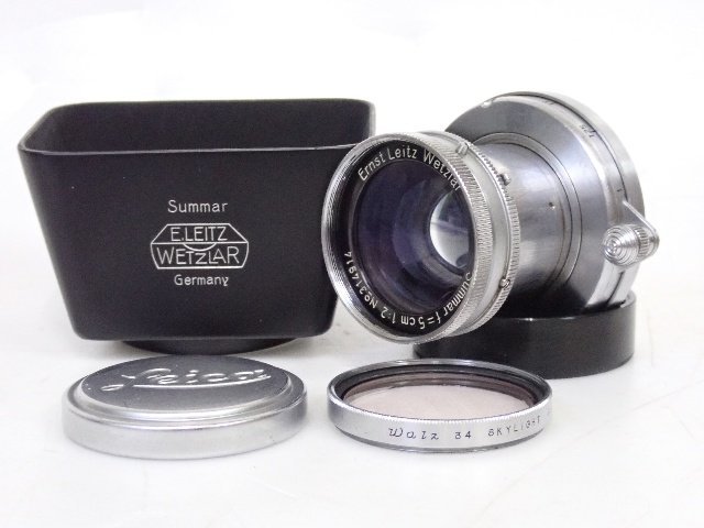 Ernst Leitz Wetzlar Summar 5cm F2 沈胴式レンズ L39 スクリューマウント Leica ライカ ズマール □ 6C7C5-8_画像1