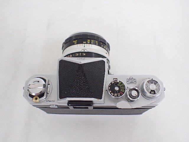 Nikon ニコン F フィルム一眼レフカメラ ボディ NIKKOR F2.5 105mm/NIKKOR F3.5 28mm/NIKKOR-S Auto F1.4 50mm レンズ ∴ 6C771-3_画像4