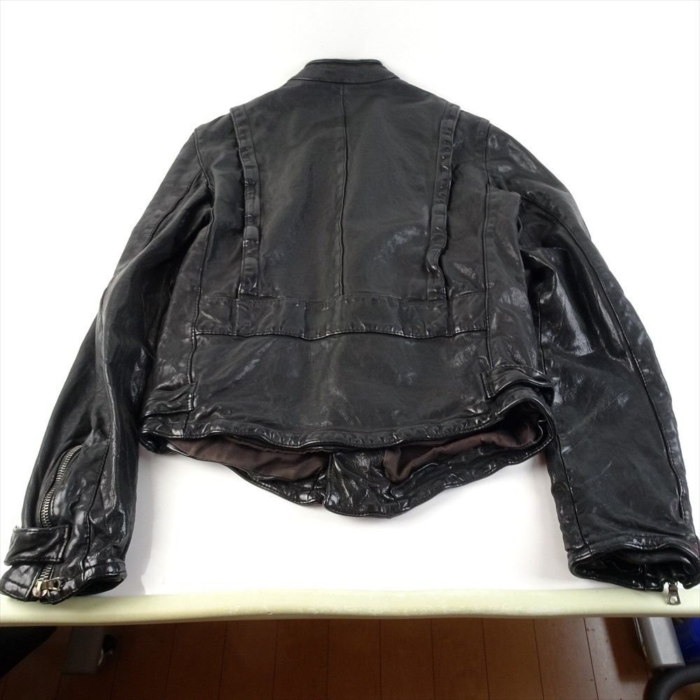 サンタクローチェ ライダースジャケット 黒 ブラック レザー サンタクローチェ ライダースジャケット 黒 ブラック レザー