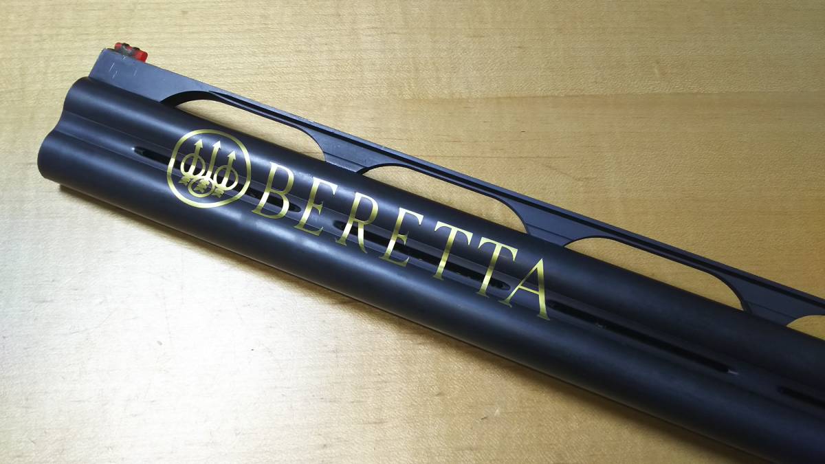 ■クレー射撃/猟銃■ ベレッタ（Beretta）■ バレルステッカー（シルバー）_画像2