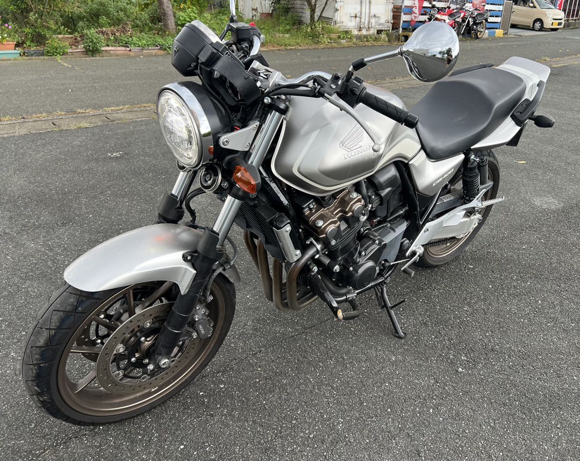 ホンダ NC42 CB400SF トップブリッジ ステム キーシリンダー 部品取り車 実働車両 限定カラー マットシルバーメタリック ハイパーVTEC_画像7