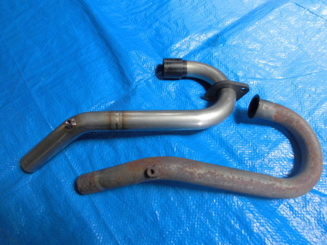 Honda TLR200 for stainless steel EX pipe original part. EX gasket & muffler gasket attaching 