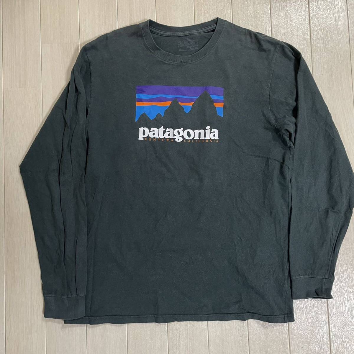 patagonia パタゴニア　ロンt Mサイズ　黒　フェード　メキシコ製