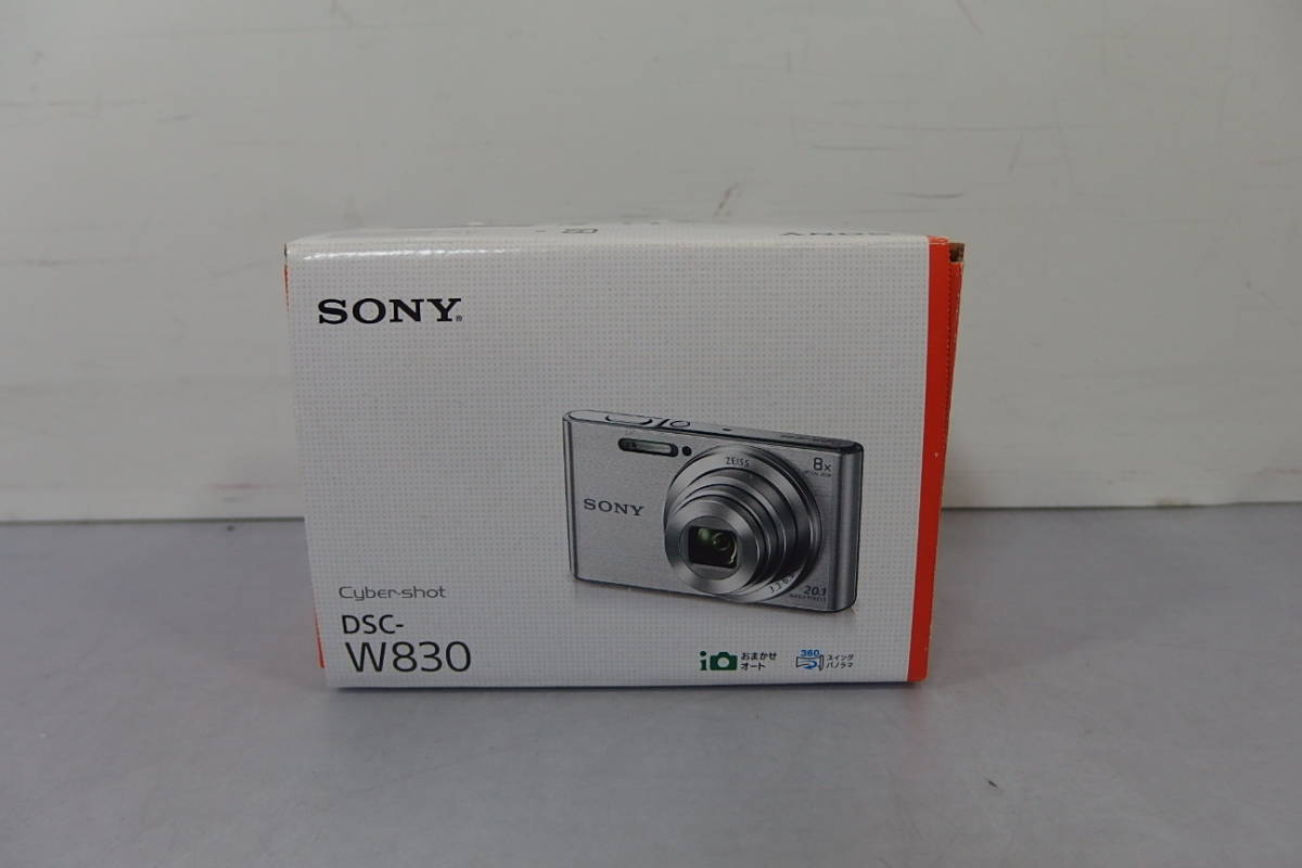 ◆未使用 SONY(ソニー) 光学8倍ズーム 高広角 超小型 デジタルカメラ DSC-W830 シルバー サイバーショット Cyber-shot HD動画撮影可能_画像1
