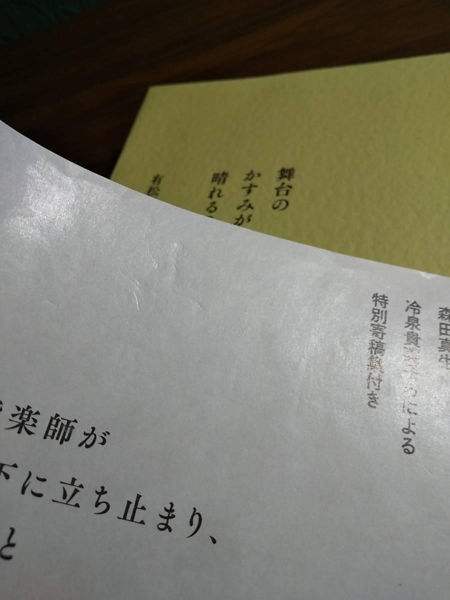 「舞台のかすみが晴れるころ」有松遼一 ◎特別寄稿：内田樹、大倉源次郎、志村昌司、原田マハ、森田真生、冷泉貴実子_画像7