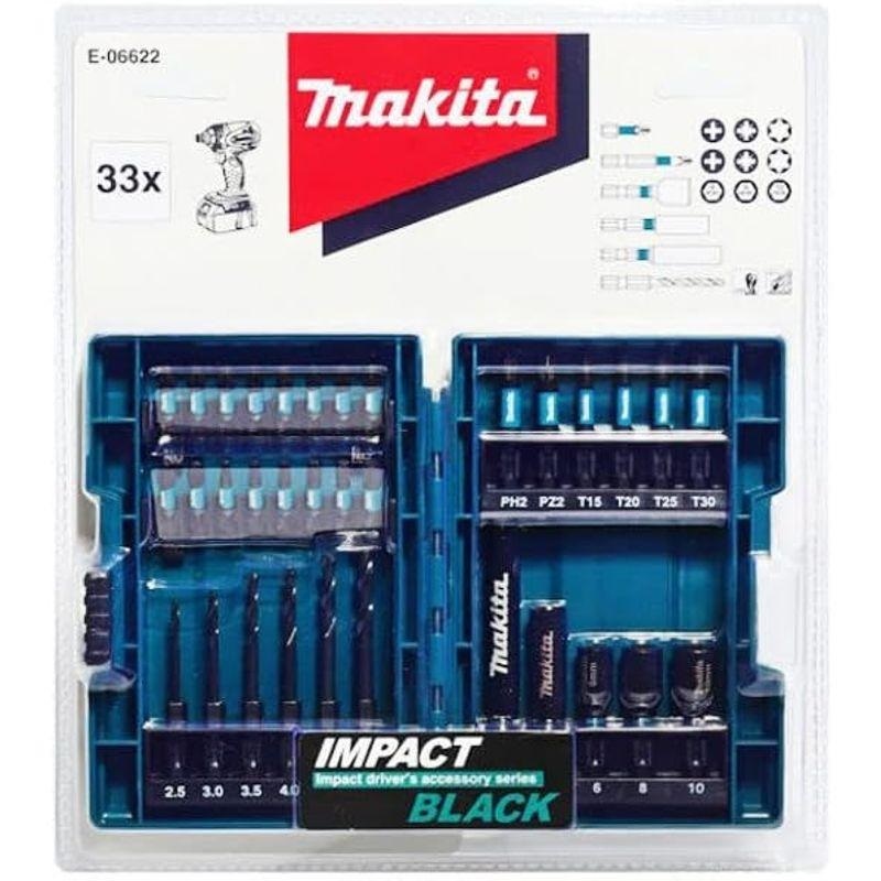 マキタ(Makita) インパクトドライバー用 ビット ソケット ドリルビット 33本 セット 六角軸6.35? ケース付 E-06622_画像7