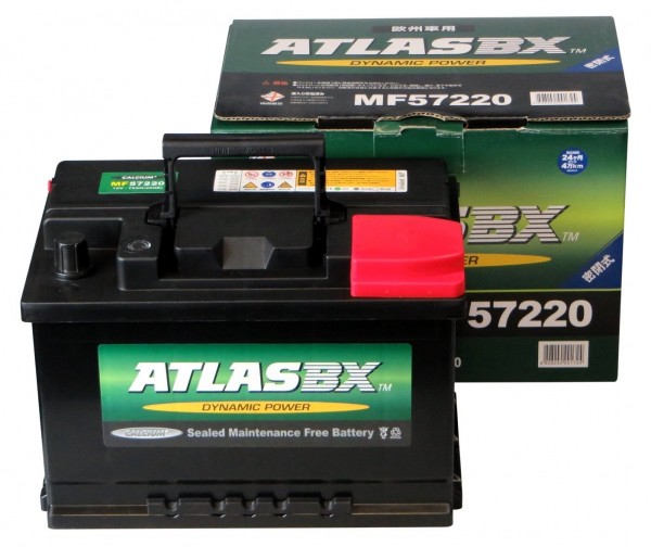アトラス 新品バッテリー MF 57220 72AH 適合 56618 56638 56818 56828 20-72 ボッシュ PSIN-7C SLX-7C デルコ LN3 20-72 SL-7C EPX75_新品 到着後 即使用可能