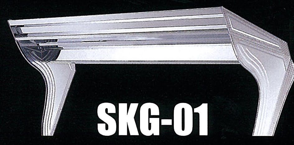 シモタニ製　フロントバイザー　オリジナルシリーズ　鏡面　SKG-01　大型用_画像1
