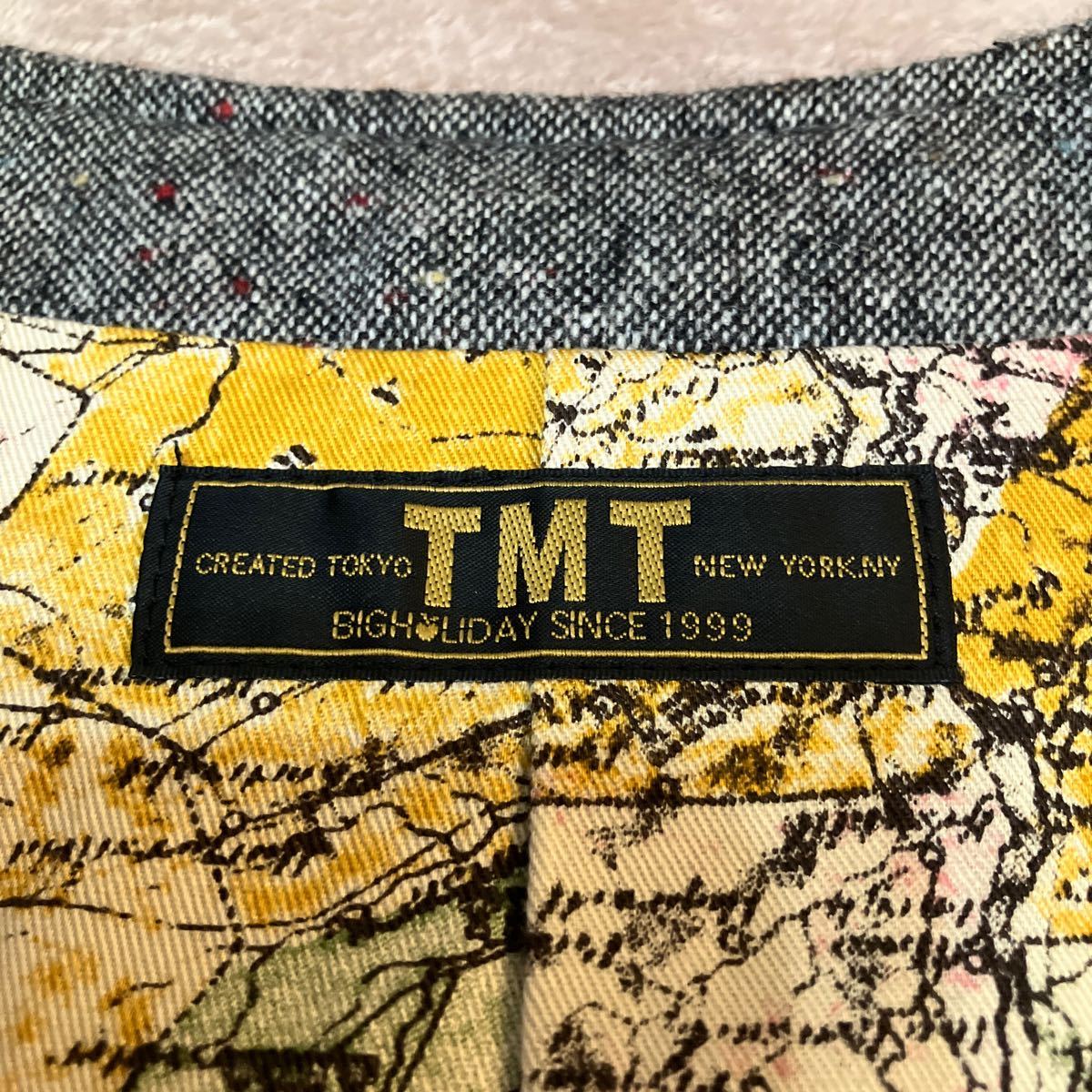 TMT ティーエムティ ベスト サイズM チャコールグレー 日本製 美品_サイズM