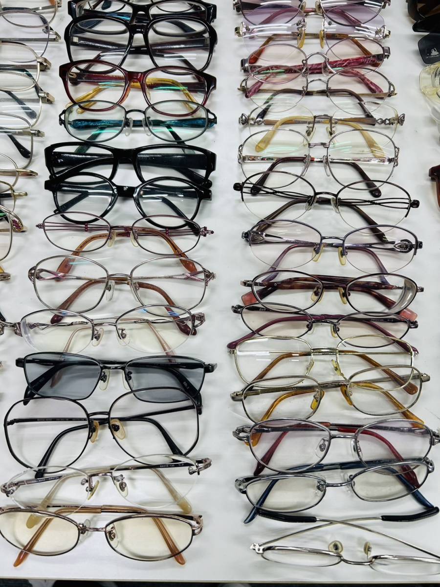 眼鏡 大量 まとめて ブランド メガネ サングラス 度入り眼鏡 伊達 メガネフレーム ジャンク 112 5j-11-2_画像4