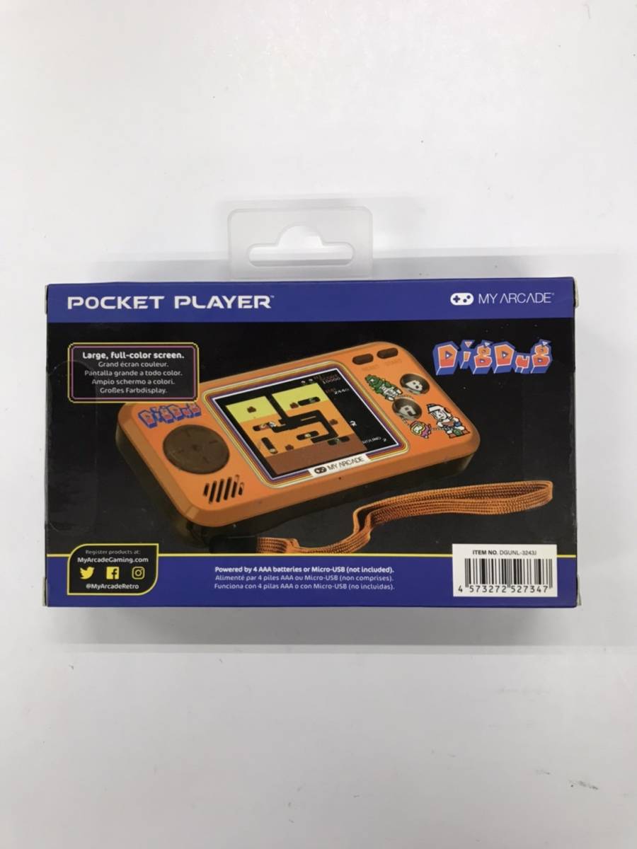 FC互換機『FC HOME 111/My Arcade Pocket Player Dig Dugポケットプレイヤー ディグダグ・ディグダグ2・ドルアーガの塔 8j-12-3_画像3