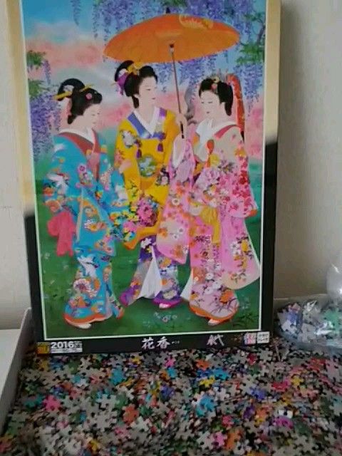 稀少品　2016ピース ジグソーパズル『 花香』 春代　ベリースモールピース(50x75cm)超達人　華やか　装飾品