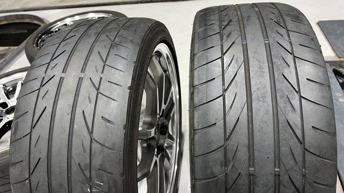 VERZ KCV04 18インチ 7.5J+45 クリスタルグレー2本　ブラックカットクリア2本　114.3 5穴　225/40R18 クールレーシング　ヴェルズホイール_画像7