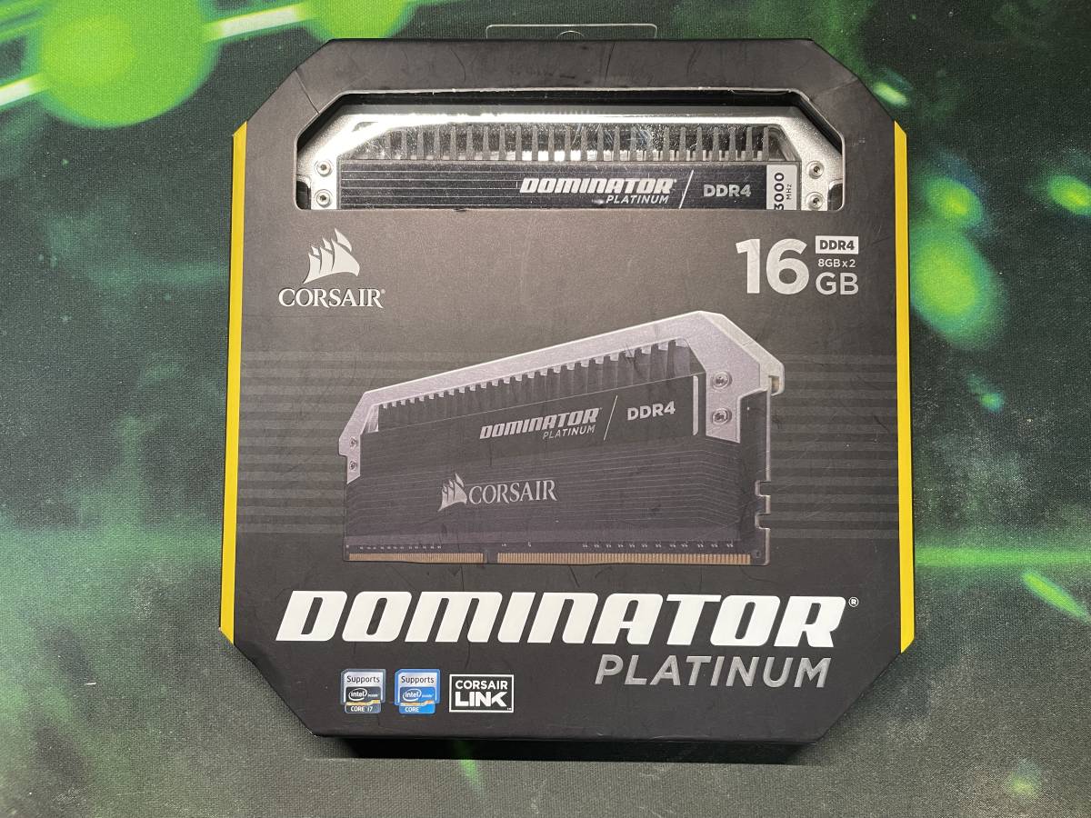 メモリ CORSAIR DOMINATOR PLATINUM DDR4 16GB(8GBx2) CMD16GX4M2B3000C15_画像1