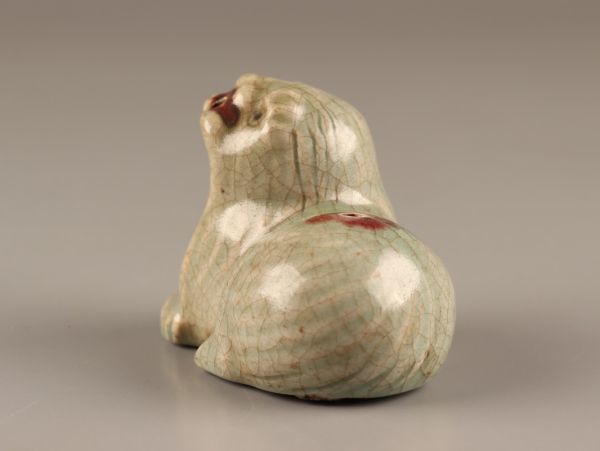 古美術 朝鮮古陶磁器 高麗青磁 辰砂 書道具 水滴 細密細工 時代物 極上品 初だし品 C3324_画像3