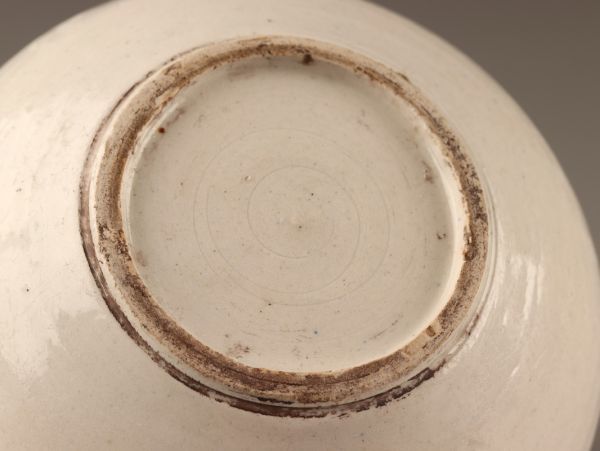 古美術 朝鮮古陶磁器 李朝 白磁 染付 壷 時代物 極上品 初だし品 C3396_画像10