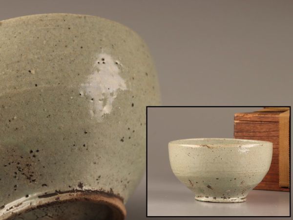 古美術 朝鮮古陶磁器 李朝 白磁 茶碗 時代物 極上品 初だし品 C3452