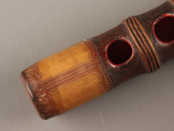 古美術 和楽器 竹製 能管 竜笛 古作 時代物 極上品 初だし品 C3421_画像8