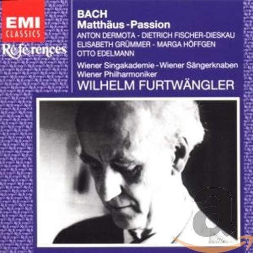 Bach: Matthus-Passion / Wilhelm Furtwngler (Mono 1954 recording) Wiener Philharmoniker 輸入盤CD_画像1
