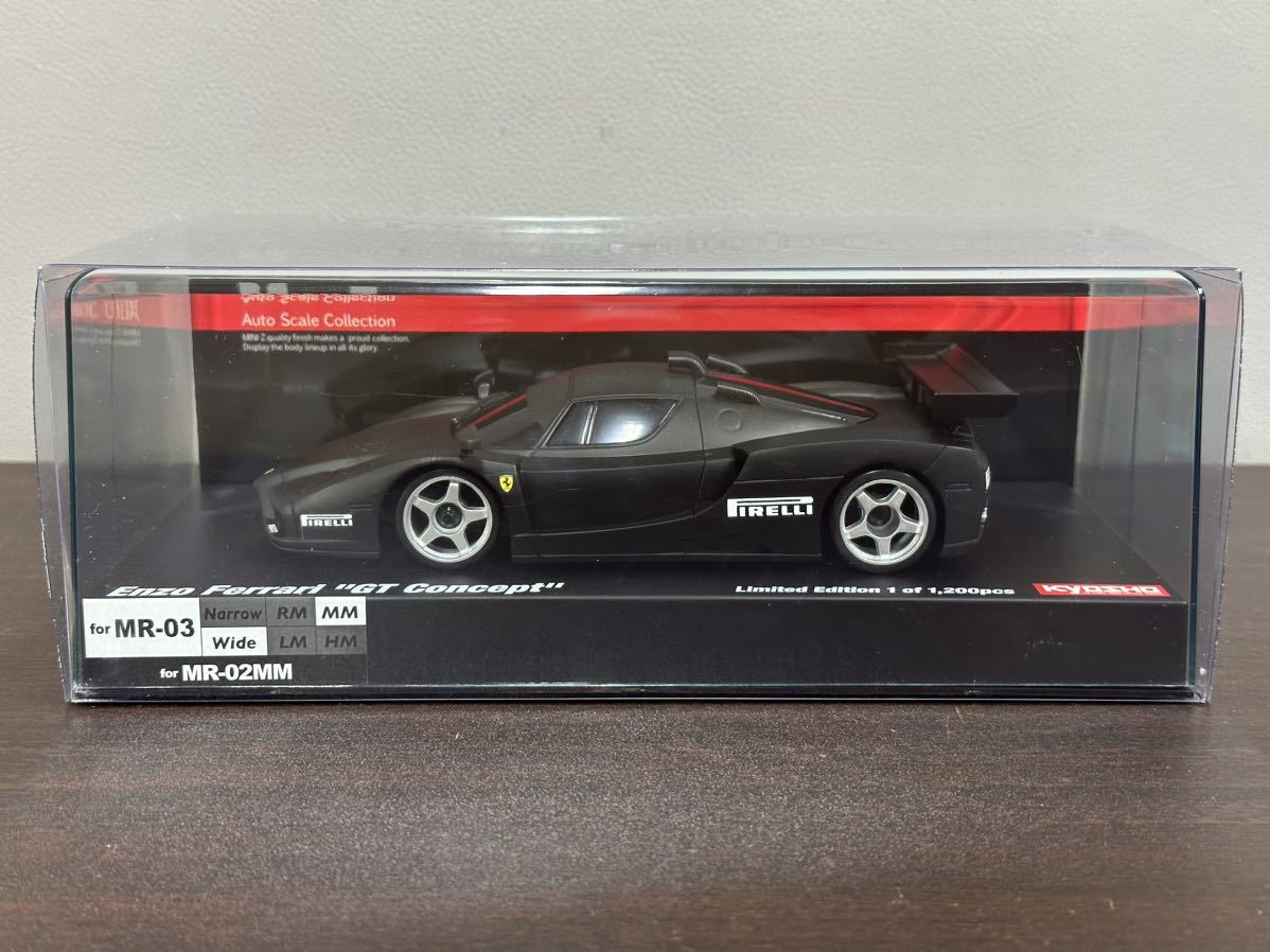 未開封品 京商 KYOSHO Mini-Z ミニッツ Ferrari エンツォ フェラーリ GTコンセプト MZP220BK 4500 MR-02MM コレクター放出品