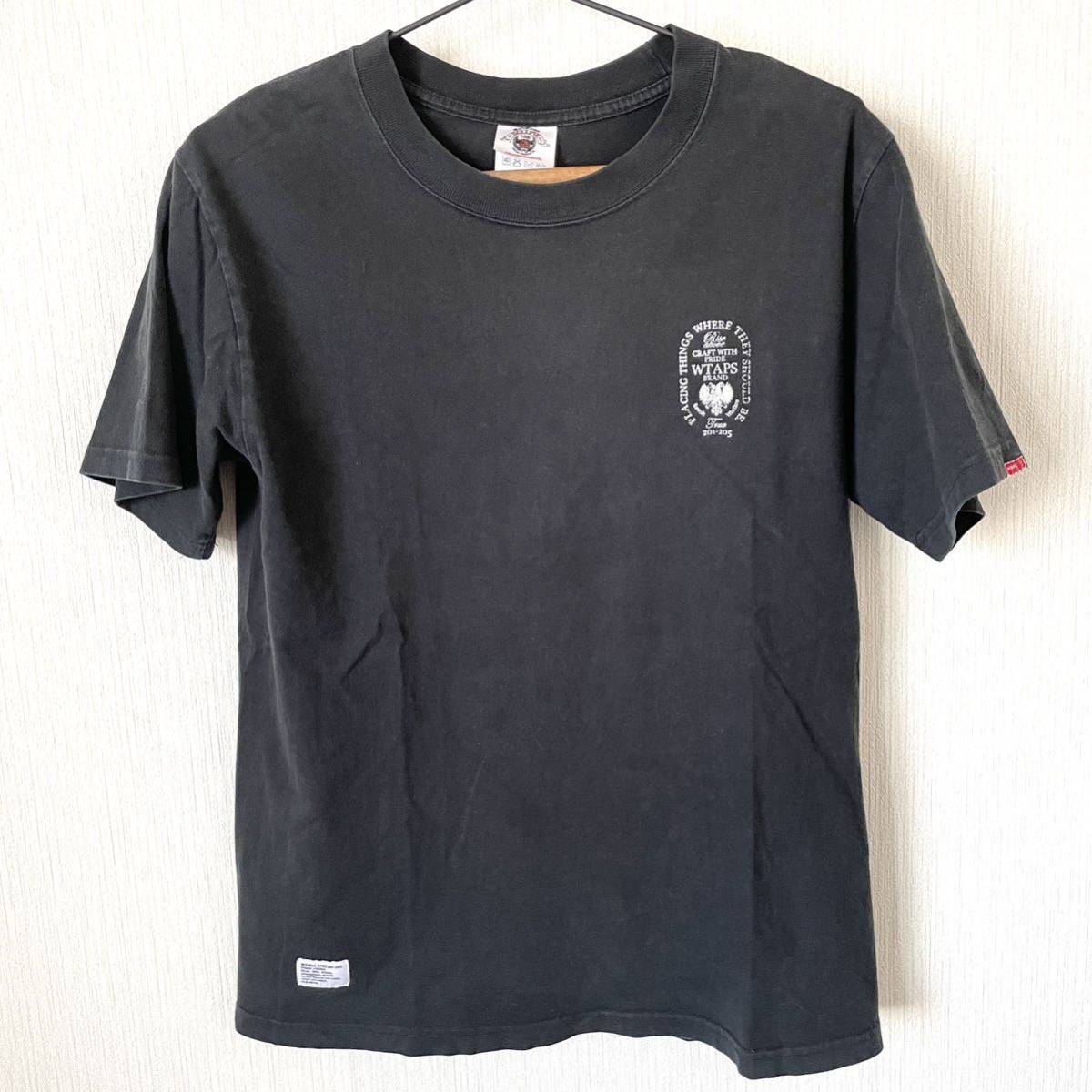 【WTAPS】 ダブルタップス クルーネックTシャツ 半袖 ロック バックプリント 夏服 匿名配送 メンズ 黒 ブラック S_画像10