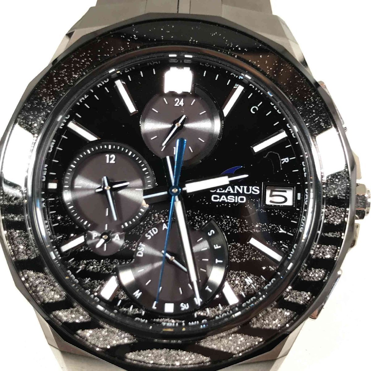 【超美品】世界限定1500本 プラチナ蒔絵 CASIO OCEANUS 電波ソーラー カシオ オシアナス OCW-S5000 Manta OCW-S5000ME-1AJF【送料無料】_画像3