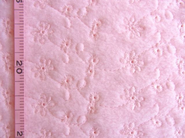 * embroidery fleece!Flowers( pink ) anti pi ring!133×100*[NE1924-B]