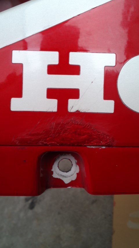 ホンダ　CB1100　R124CU　キャンディーレッド　カラークリヤー付き　2本セット　１３ｍｌ　タッチペン　タッチアップ　ペイント　補修塗料