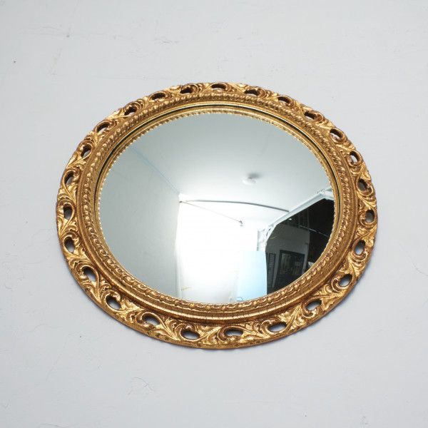 IZ73578F★英国 クラシック コンベックスミラー 凸面鏡 ウォールミラー ラウンド H445mm アンティーク スタイル 壁掛け 鏡 ディスプレイ_画像2