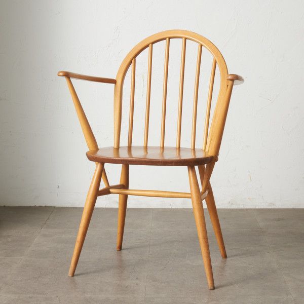 IZ76560F★ercol フープバック アームチェア アーコール 英国 ヴィンテージ 椅子 エルム ウィンザーチェア ダイニングチェア ビンテージ_画像1