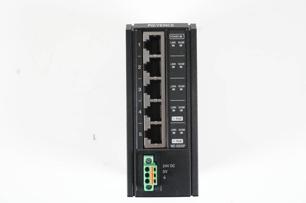 KEYENCE NE-Q05P イーサネットスイッチ(PoE) 5ポート EtherNet/IP対応 (022013)