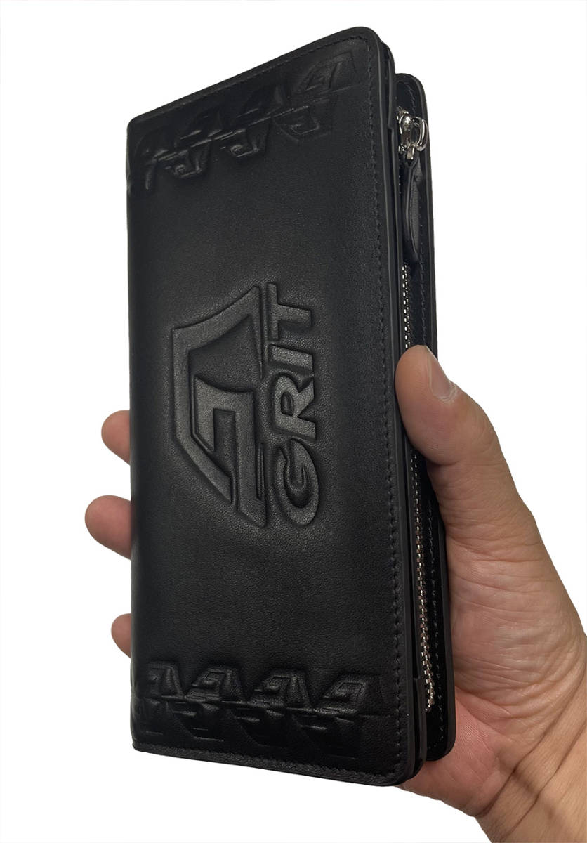 GRIT LONG LEATHER WALLET BLACK 本革製 ウォレット 財布