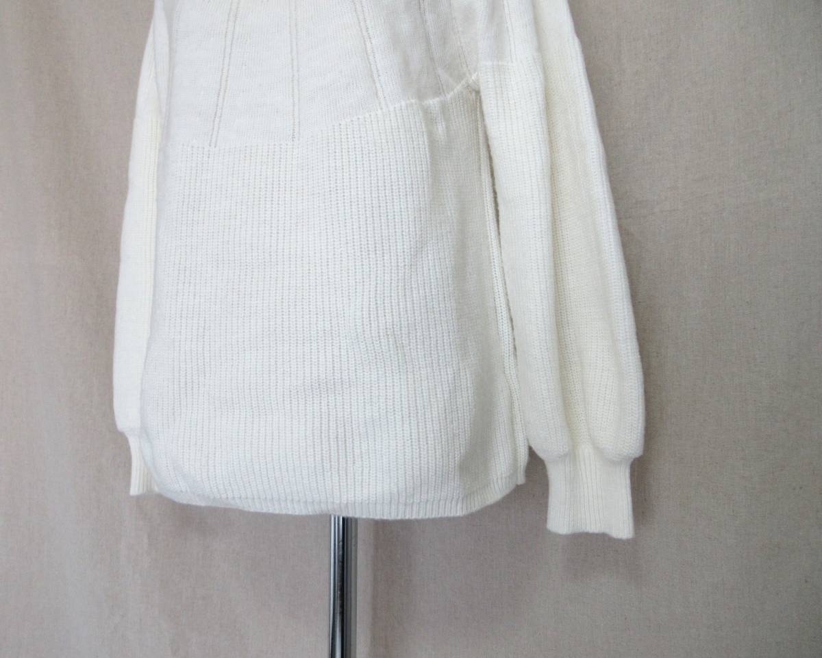 ( beautiful goods postage included!) SunaUna SunaUna white wool Blend bottleneck washer bru knitted 11 number ( white pull over ...