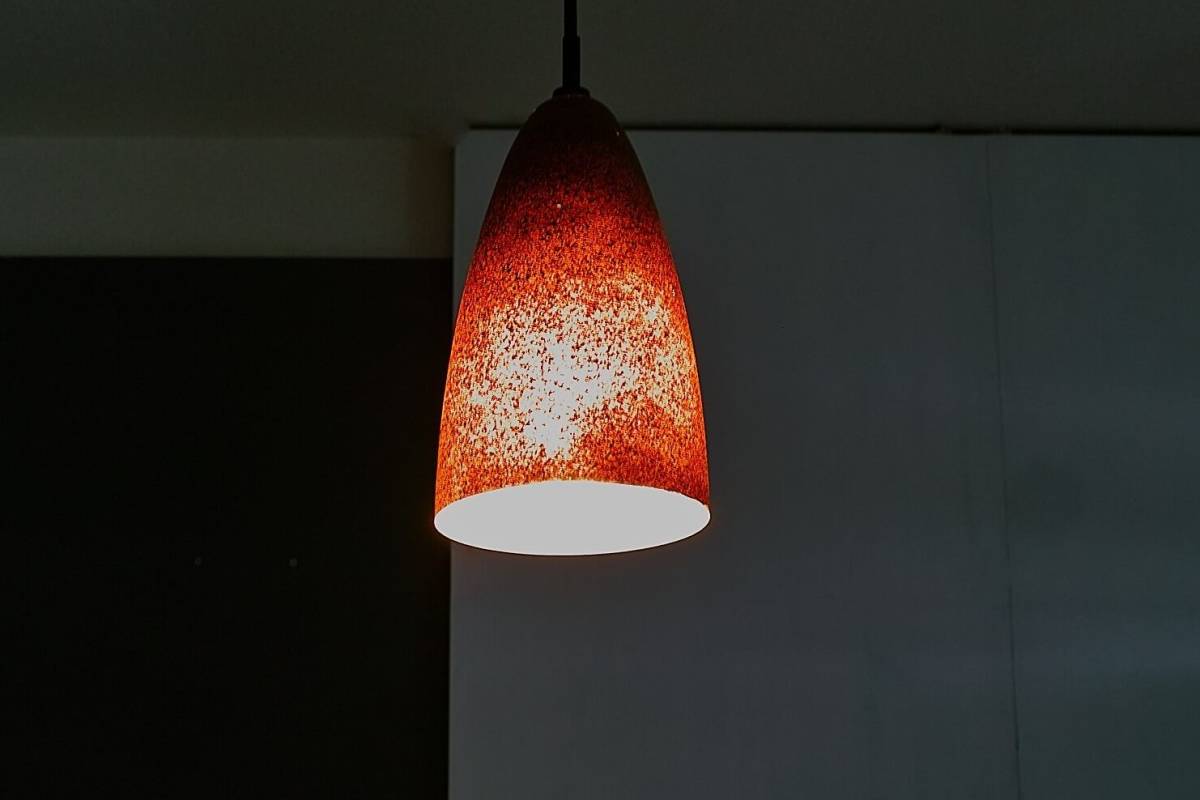 [8099] ガラス シェード ペンダント ランプ MAXRAY マックスレイ 日本 照明 ブランド シーリング ライト _画像9
