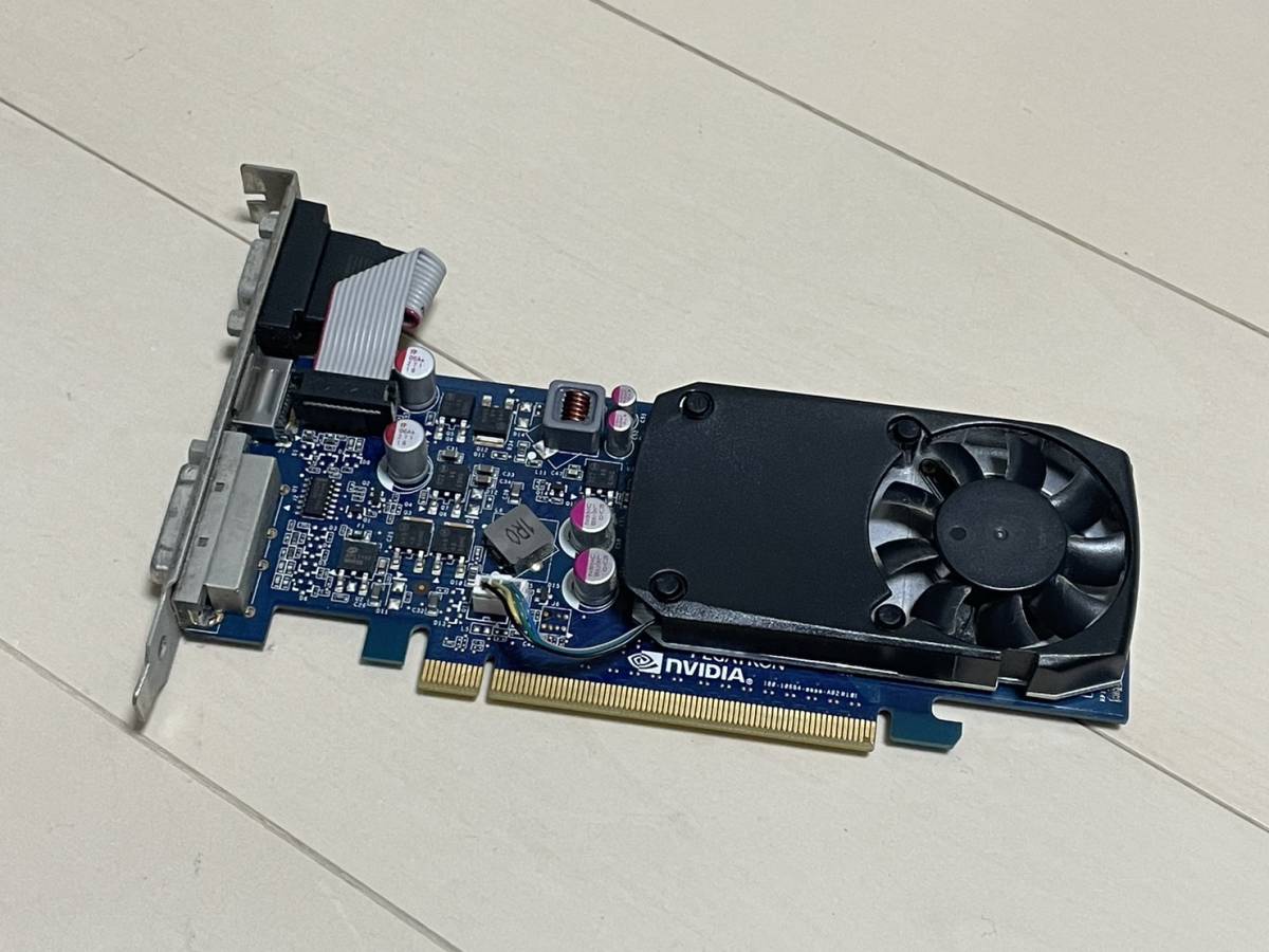 NVIDIA GeForce GT220 (DVI、VGA、HDMI) 中古品_画像1