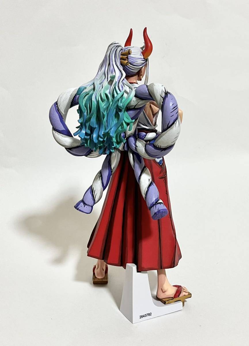 ワンピース KING OF ARTIST THE YAMATO ヤマト フィギュア リペイント 二次元塗装 アニメ塗り 2D 顔描き直し_画像4