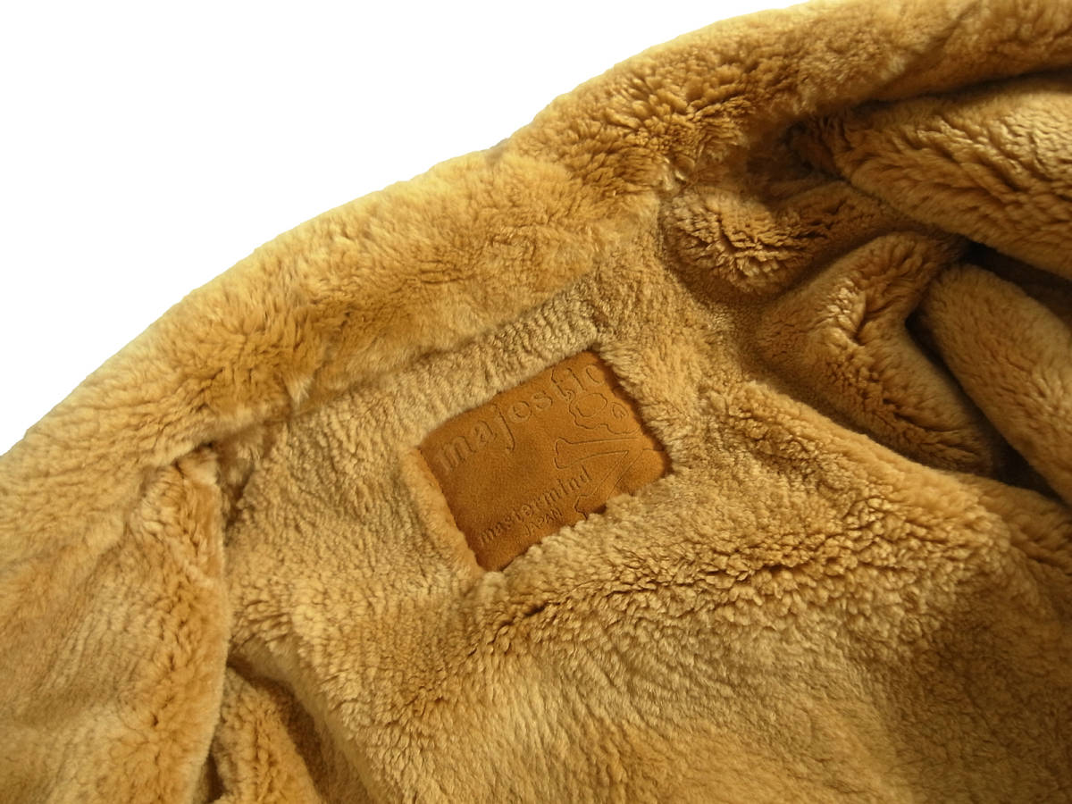 激レア 極美品 mastermind JAPAN マスターマインド ランチジャケット コート シープスキン ヌートリア マジェスティック Sサイズ  2008AW
