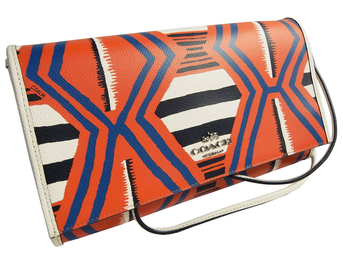 WEB限定カラー コーチ Coach 新品同様 クラッチバッグ 5417 斜めがけ 53242 赤 白 クロスグレインレザー ジオメトリックプリント 2way ショルダーバッグ その他 WEB限定カラー コーチ Coach 新品同様 クラッチバッグ 5417 斜めがけ 53242 赤 白 クロスグレインレザー ジオメトリックプリント 2way ショルダーバッグ その他