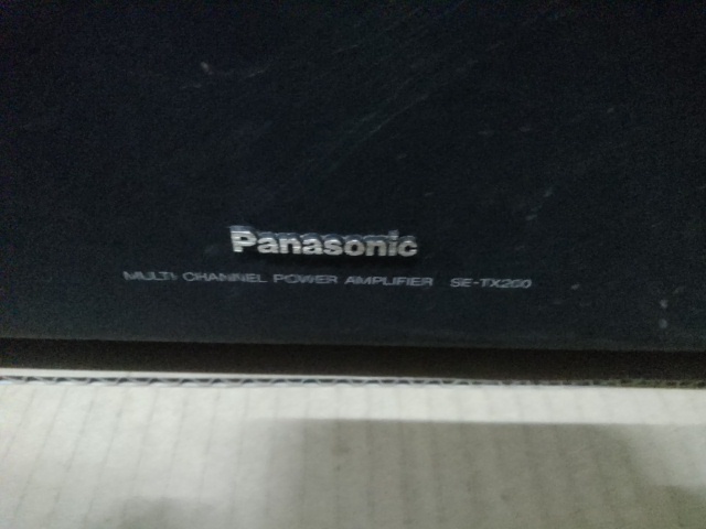 Panasonic 　パナソニック　SE-TX200　SE-TX200-H　マルチチャンネル　パワーアンプ　重量20kgオーバー　通電ＯＫ！　佐川140サイズ_画像3