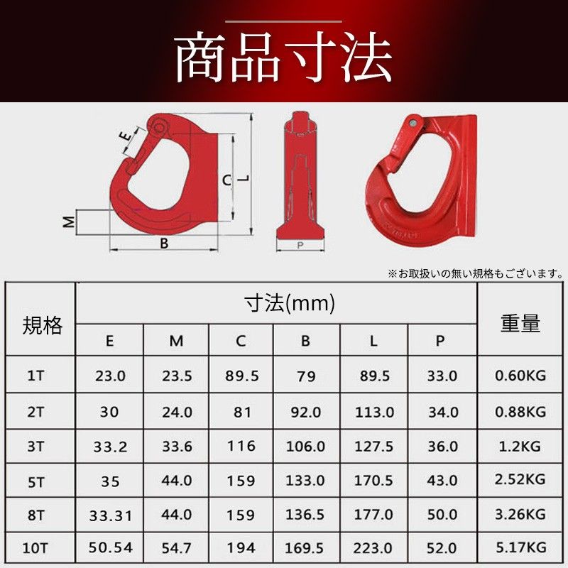 2個セット 1t バケットフック ユンボ 溶接 吊り上げ アタッチメント ショベル 転圧 ランマ プレート クボタ ダンプ コマツ