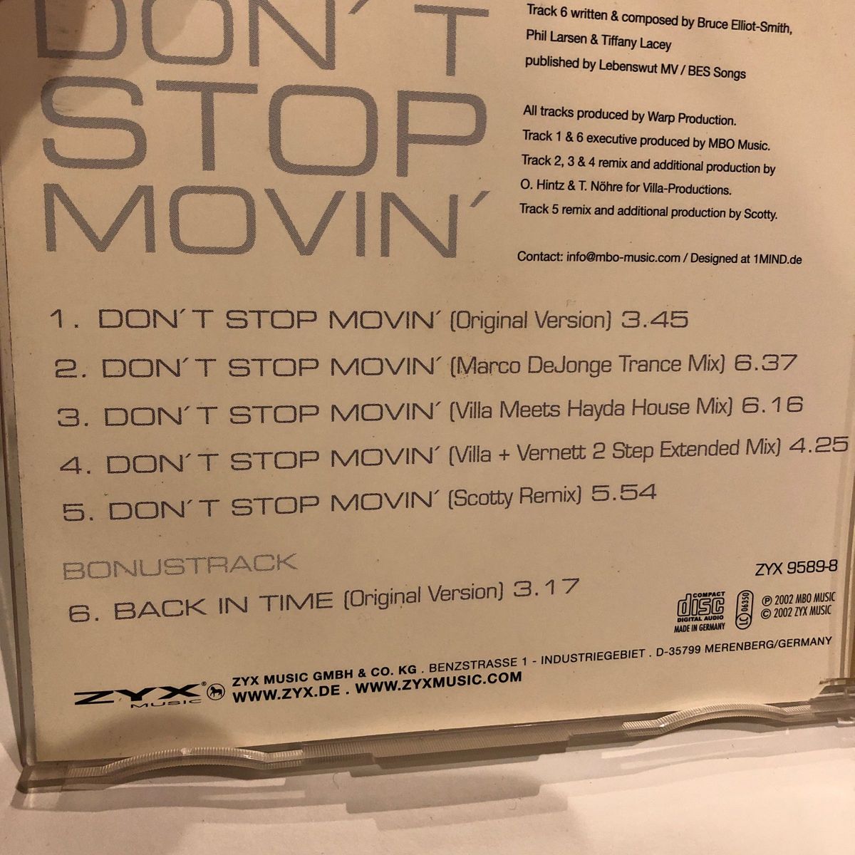 【Linda】Don't Stop Movin'  シングルCD 洋楽CD テクノ トランス ハウス