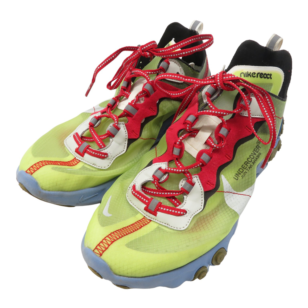 NIKE ナイキ ×UNDER COVER BQ2718-700 REACT ELEMENT スニーカー イエロー系 27.5cm [240101080254] メンズ_画像1