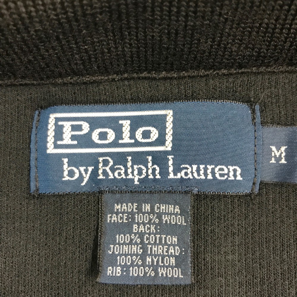 【1円】Polo by Ralph Lauren ポロ バイ ラルフ ローレン ニット ジップジャケット ブラック系 M [240001765273]_画像6