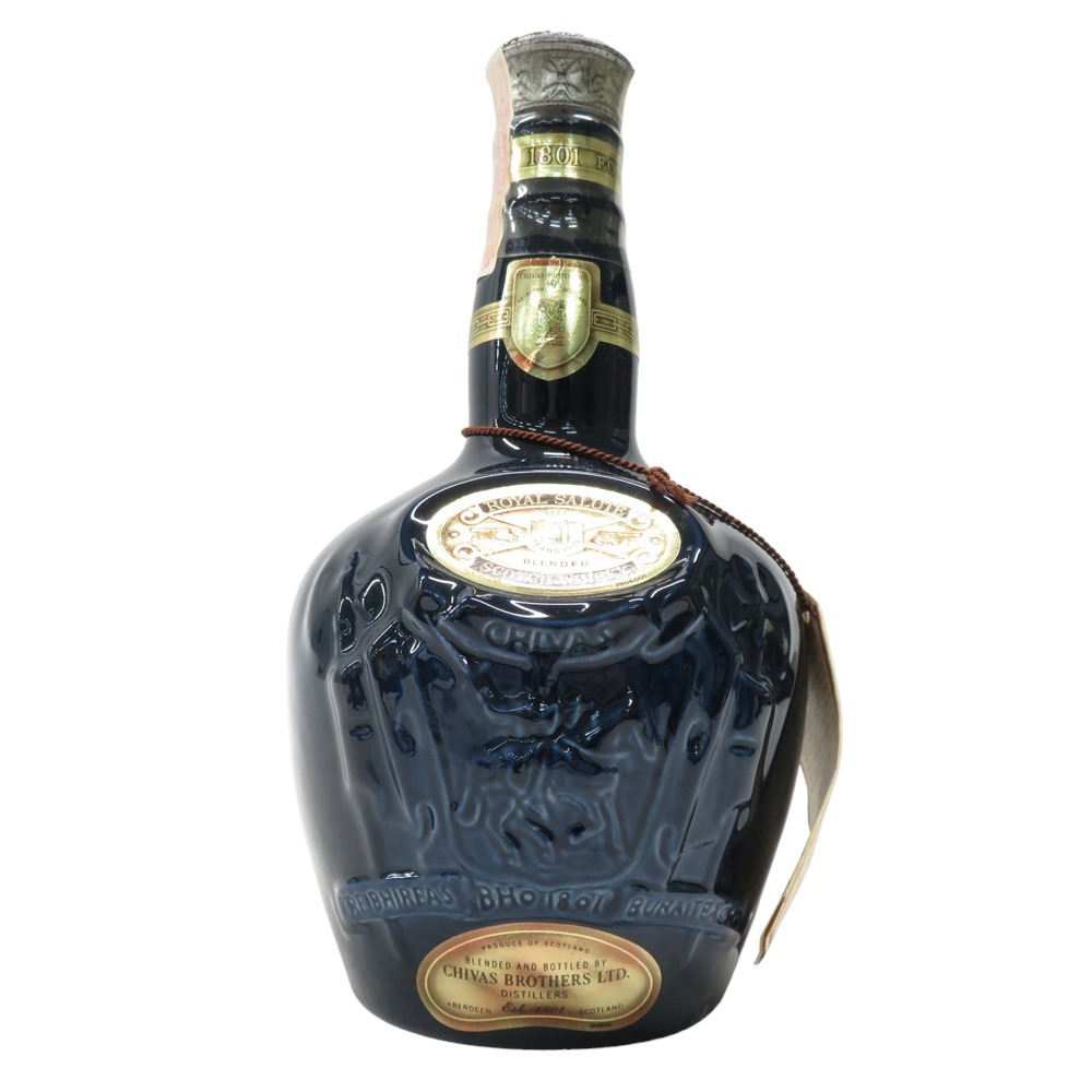 【未開栓】ROYAL SALUTE ローヤルサルート ロイヤルサルート 21年 青陶器 ウイスキー 700ml 40% 古酒 [240003000505]_画像1