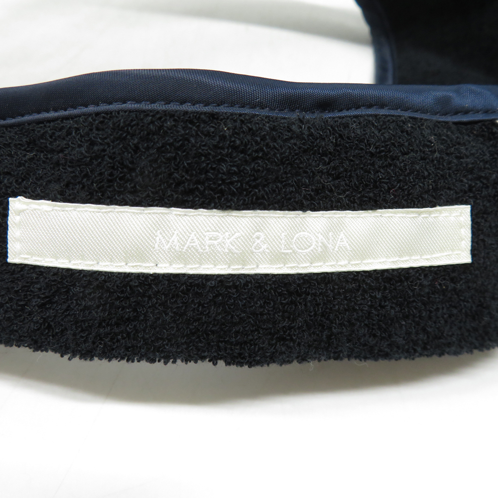 MARK&LONA Mark and rona sun visor ribbon navy series S(54-58) [240101094665] Golf wear 