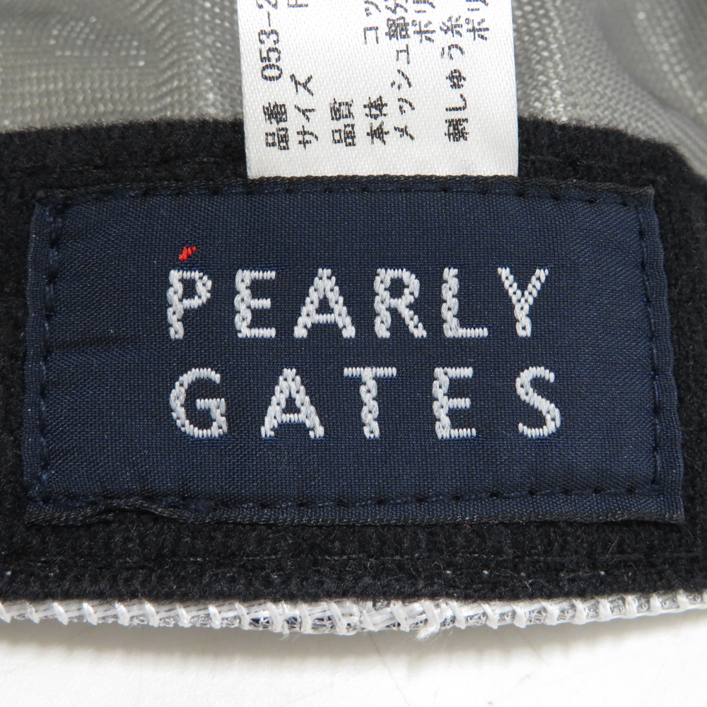 PEARLY GATES パーリーゲイツ 2022年モデル メッシュキャップ ニコちゃん ホワイト系 FR [240101082627] ゴルフウェア