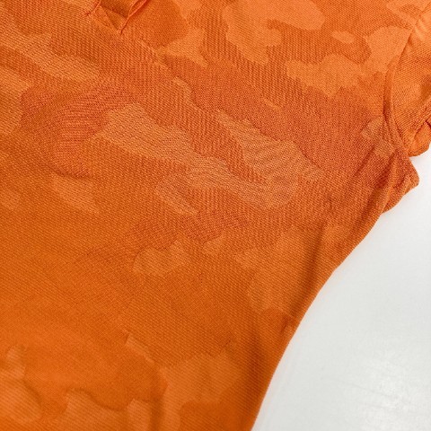 ADMIRAL アドミラル 半袖ポロシャツ カモフラ オレンジ系 LL [240101060570] ゴルフウェア レディース_画像5